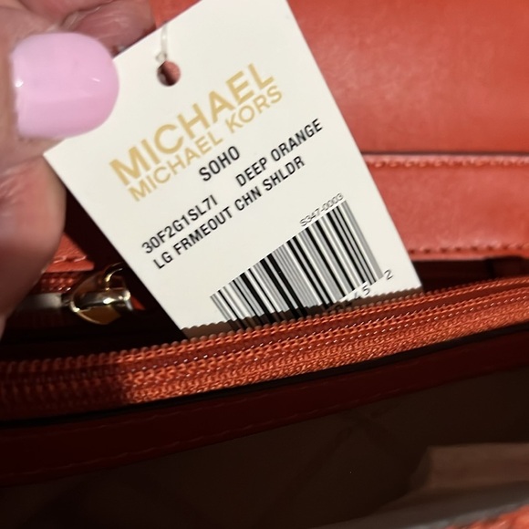 MICHAEL KORS Soho Large Animal Print Logo Shoulder Bag NWT. P26 - Picture 6 of 7